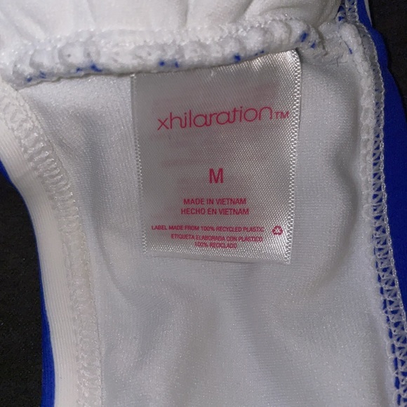 Blue and white stripe bikini top - Picture 3 of 3